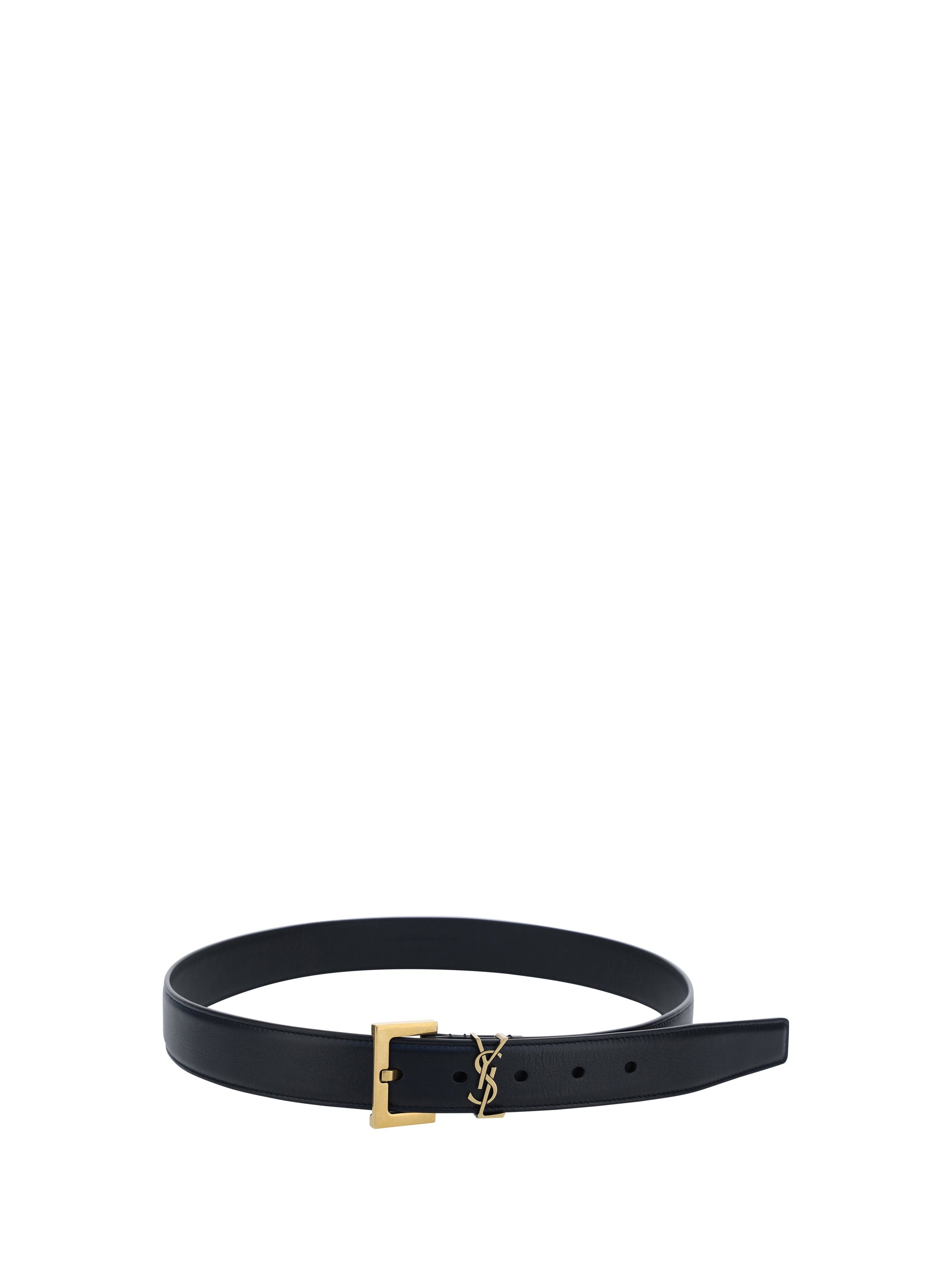 SAINT LAURENT 80 leather belt