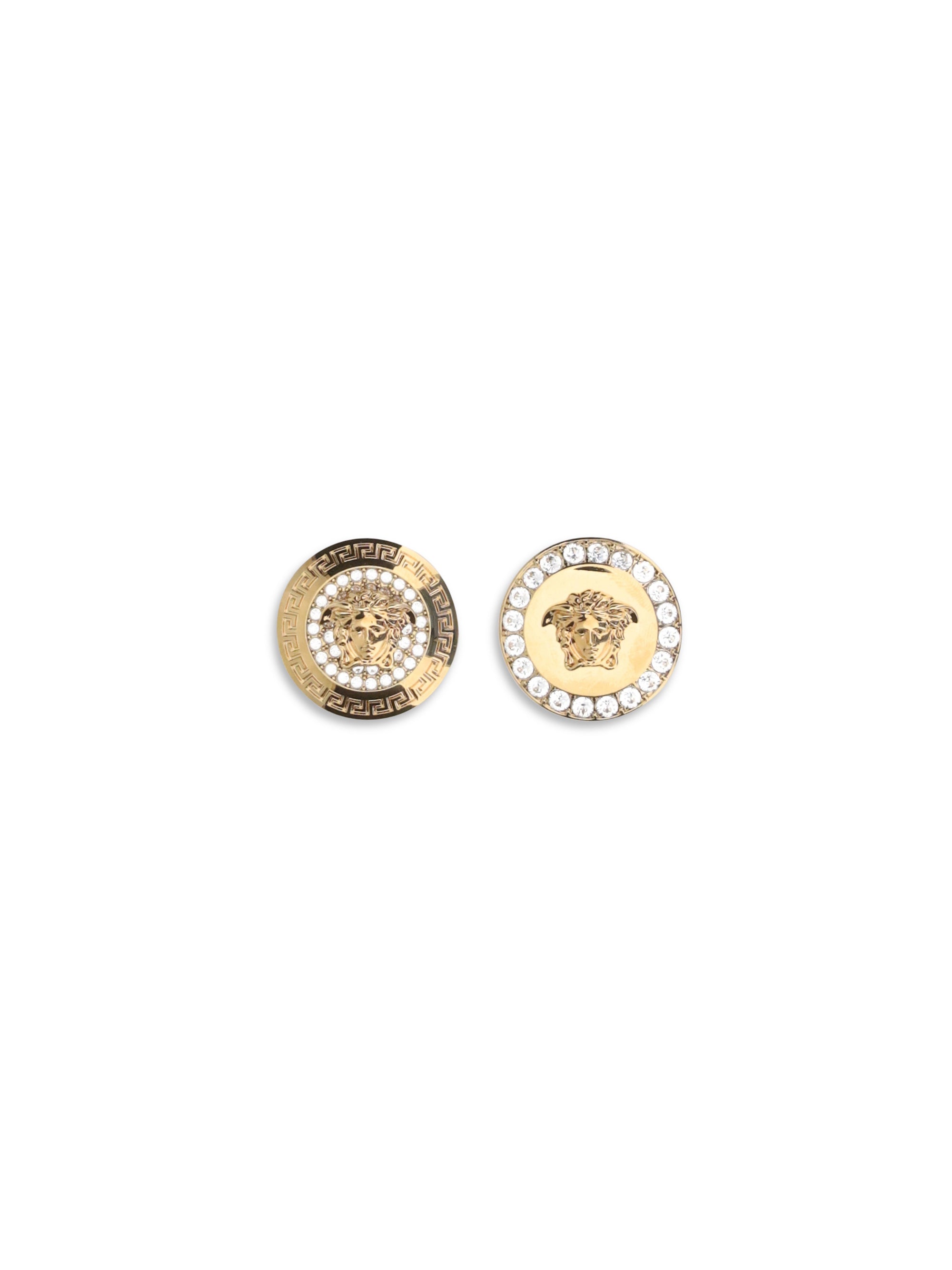 VERSACE OS crystal medusa earrings