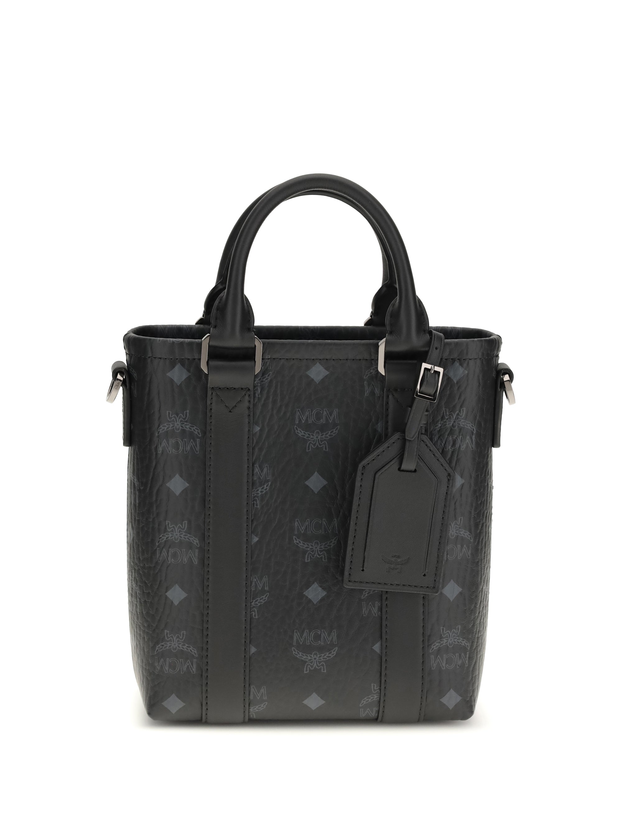 MCM OS aren mini printed canvas tote bag