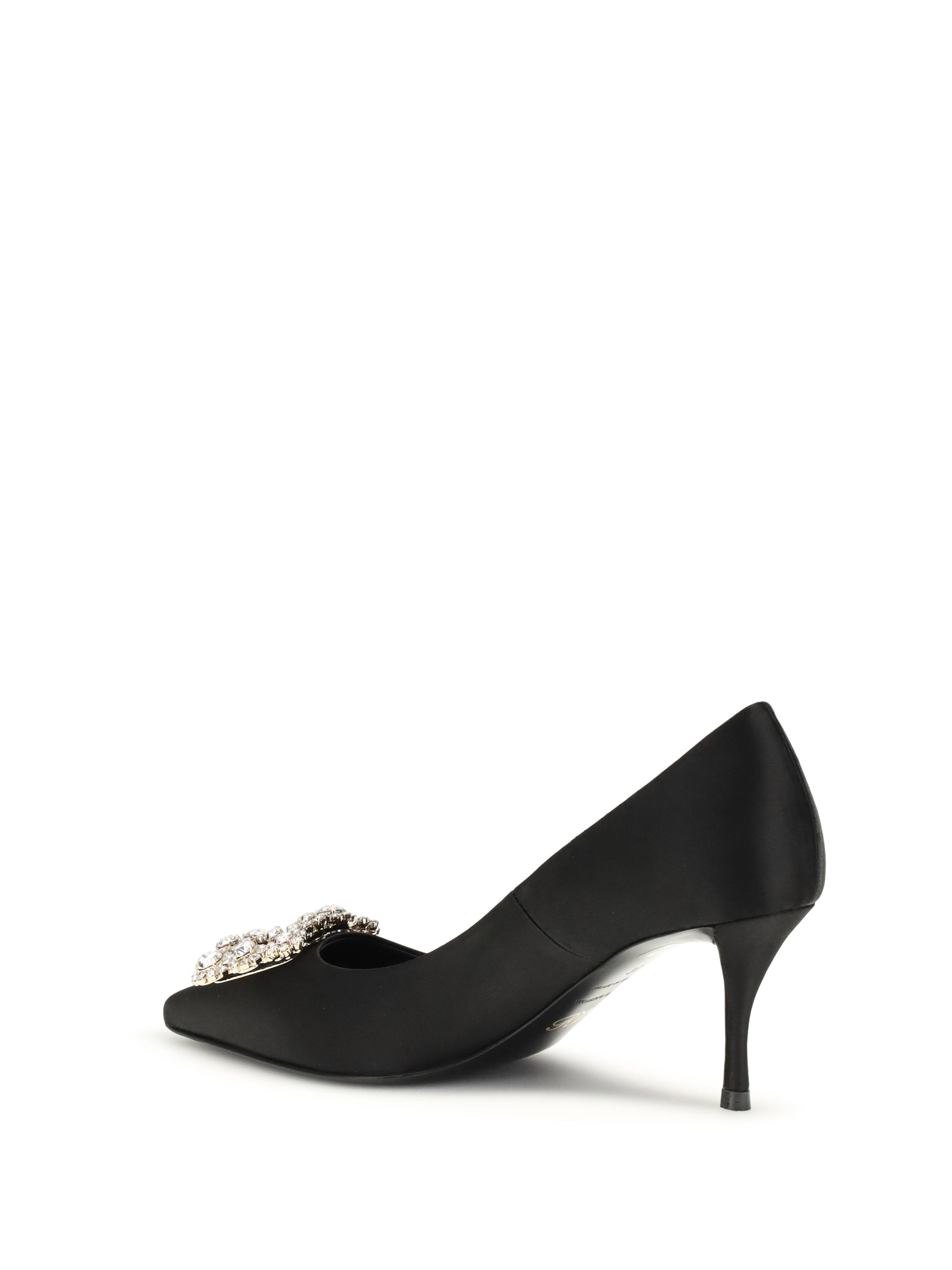 ROGER VIVIER 36 efflorescence satin pumps