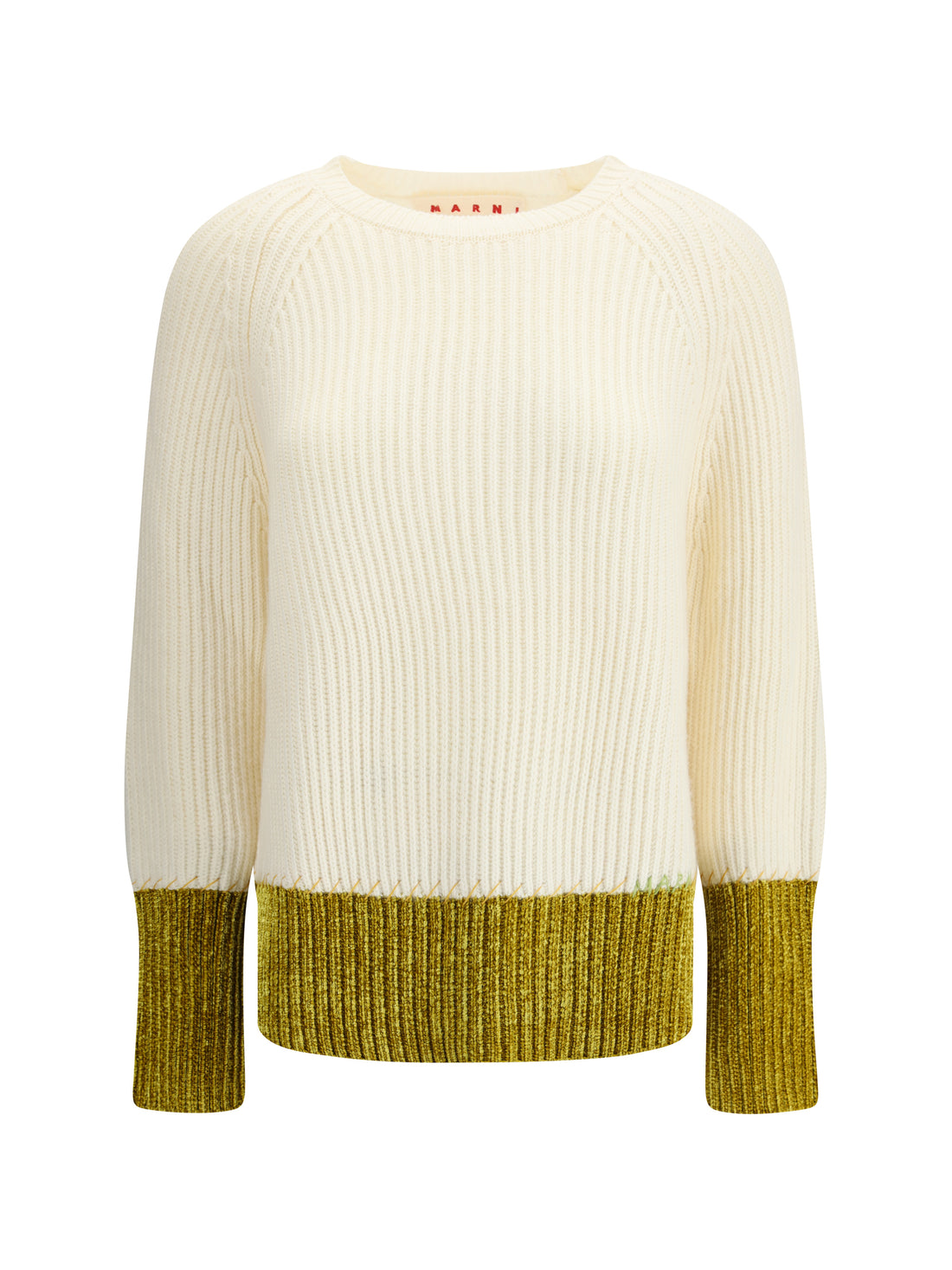 MARNI 40 color block wool sweater