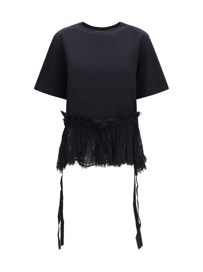 lace ruffle t-shirt