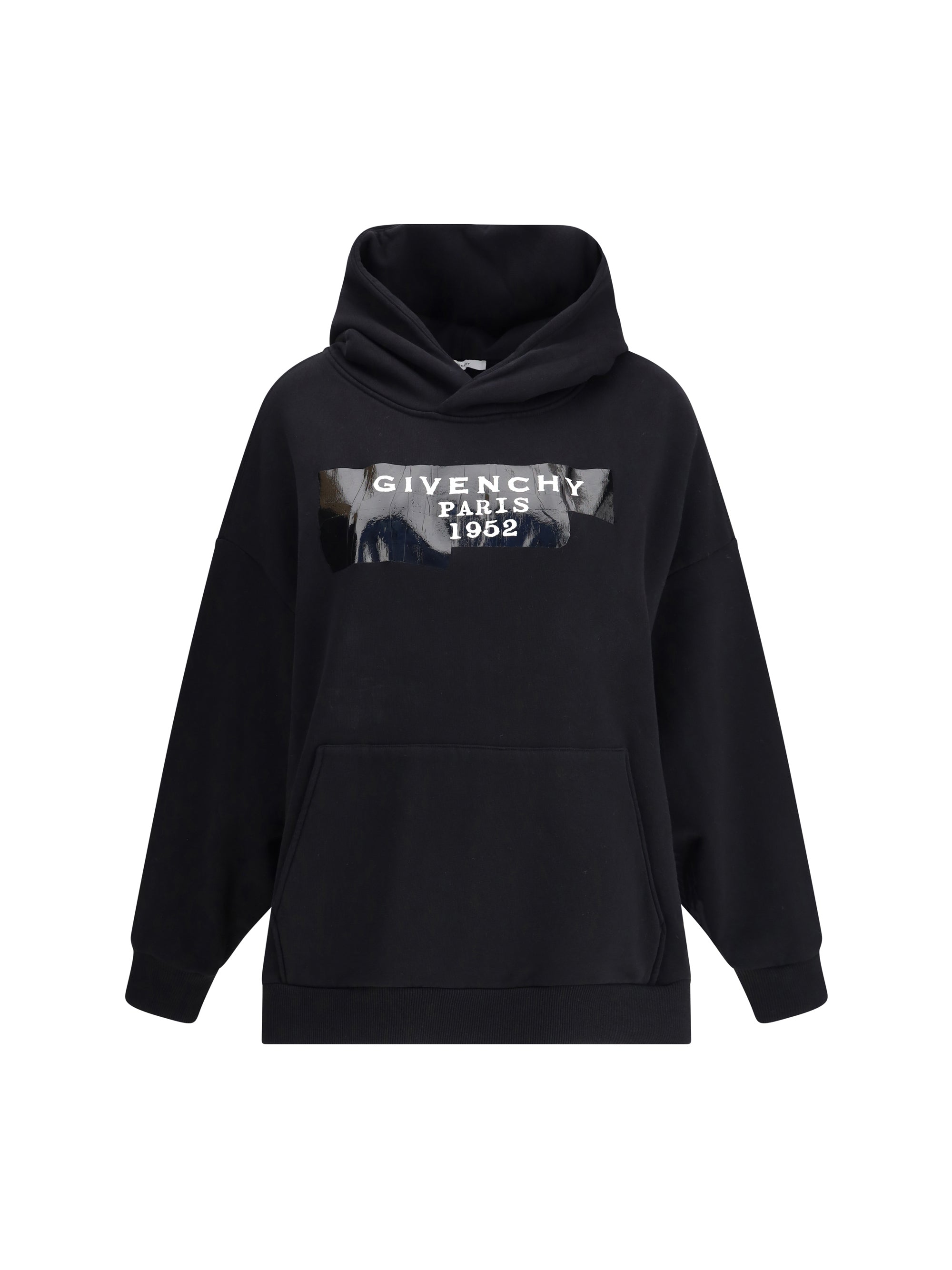 GIVENCHY S gauzy fabric hoodie with givenchy tape