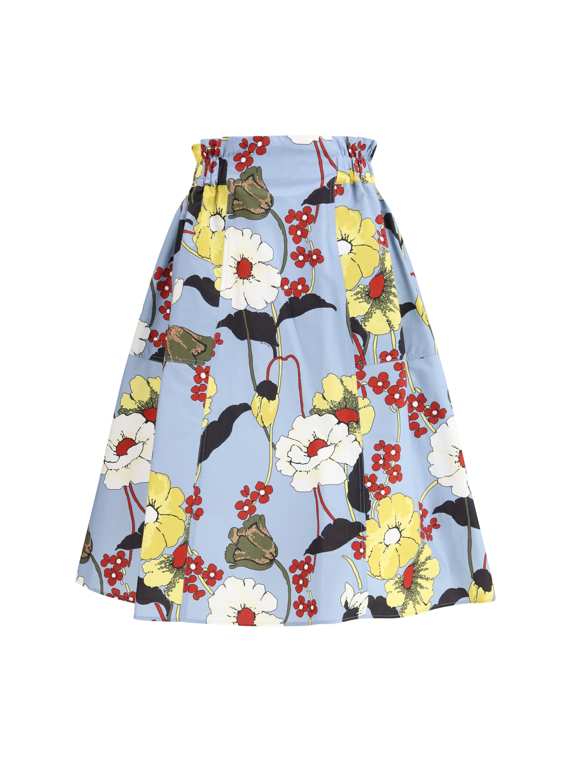 MARNI 42 flared floral midi skirt
