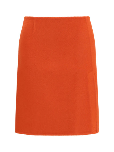 wool mini skirt