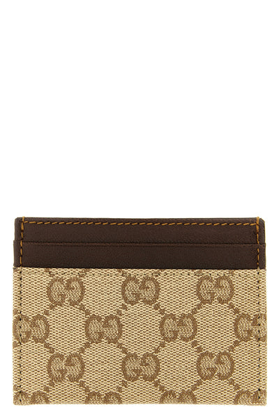 the gucci essence classic card holder in gg fabric
