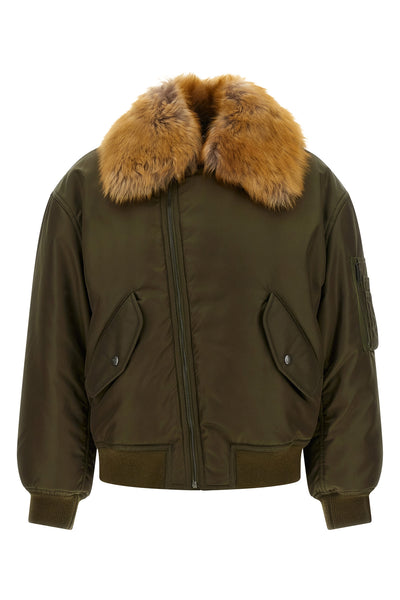 the saint laurent bomber jacket stands out for an innovative construction that b