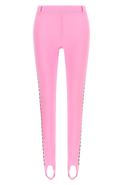 moschino leggings stand out for a construction that blends sporty aesthetics and