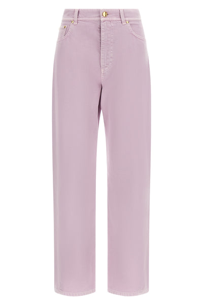 elya cut jeans in garment-dyed cotton denim