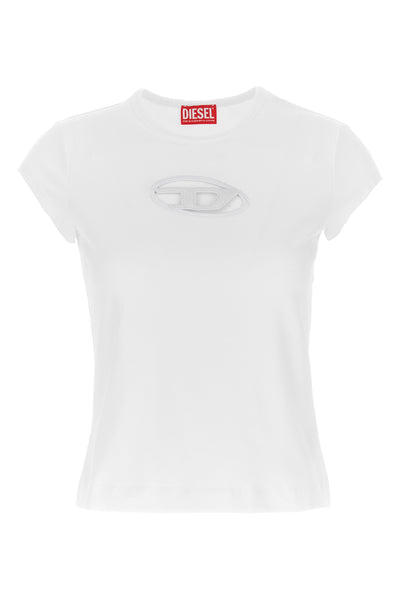 t-angie crewneck t-shirt in stretch cotton