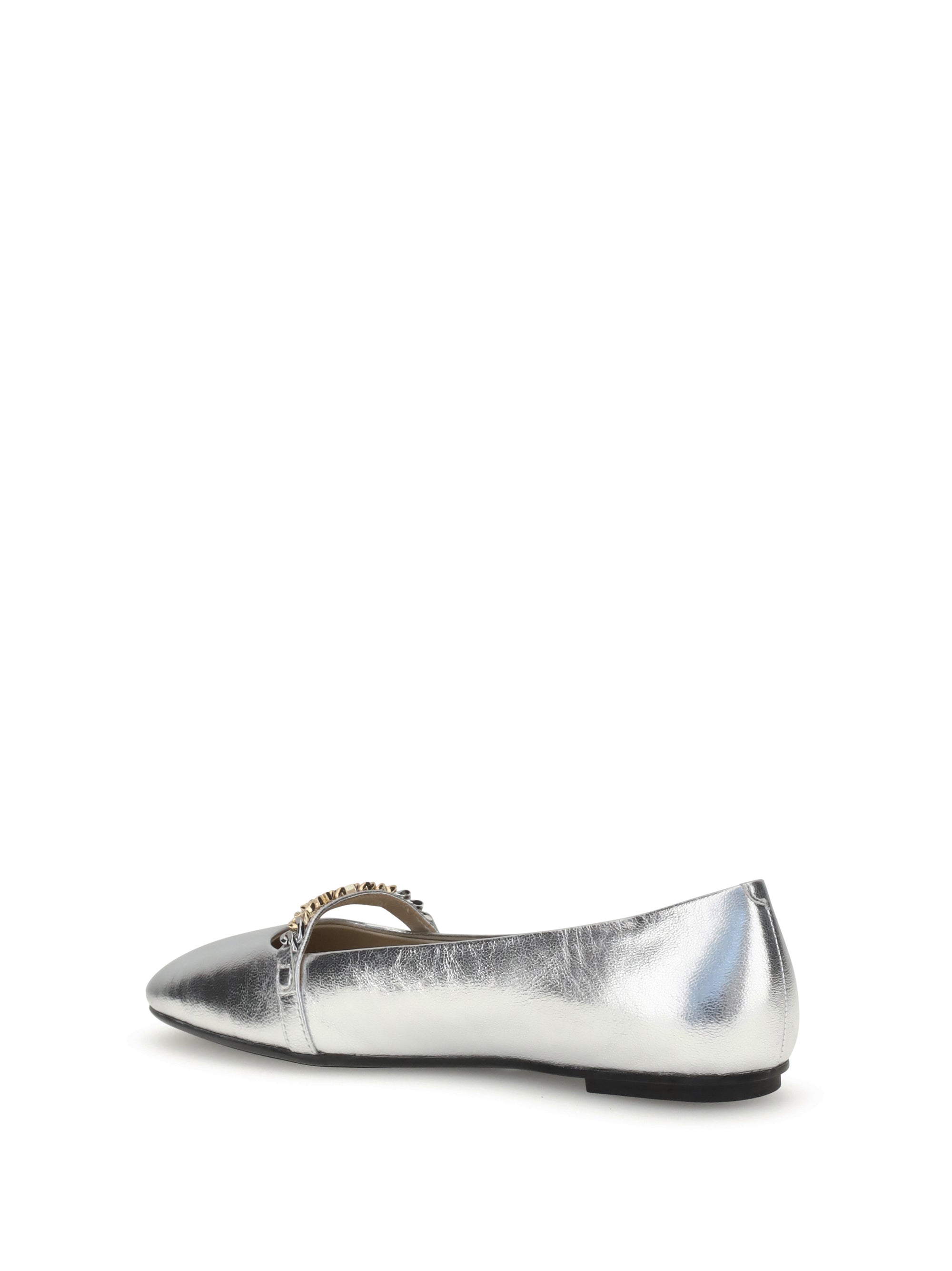 PINKO 36 metallic ballerinas