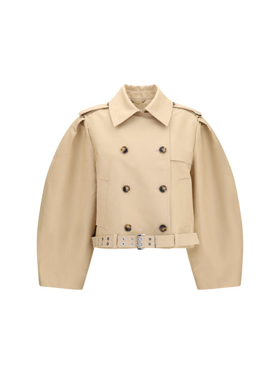 double-breasted belted jacket