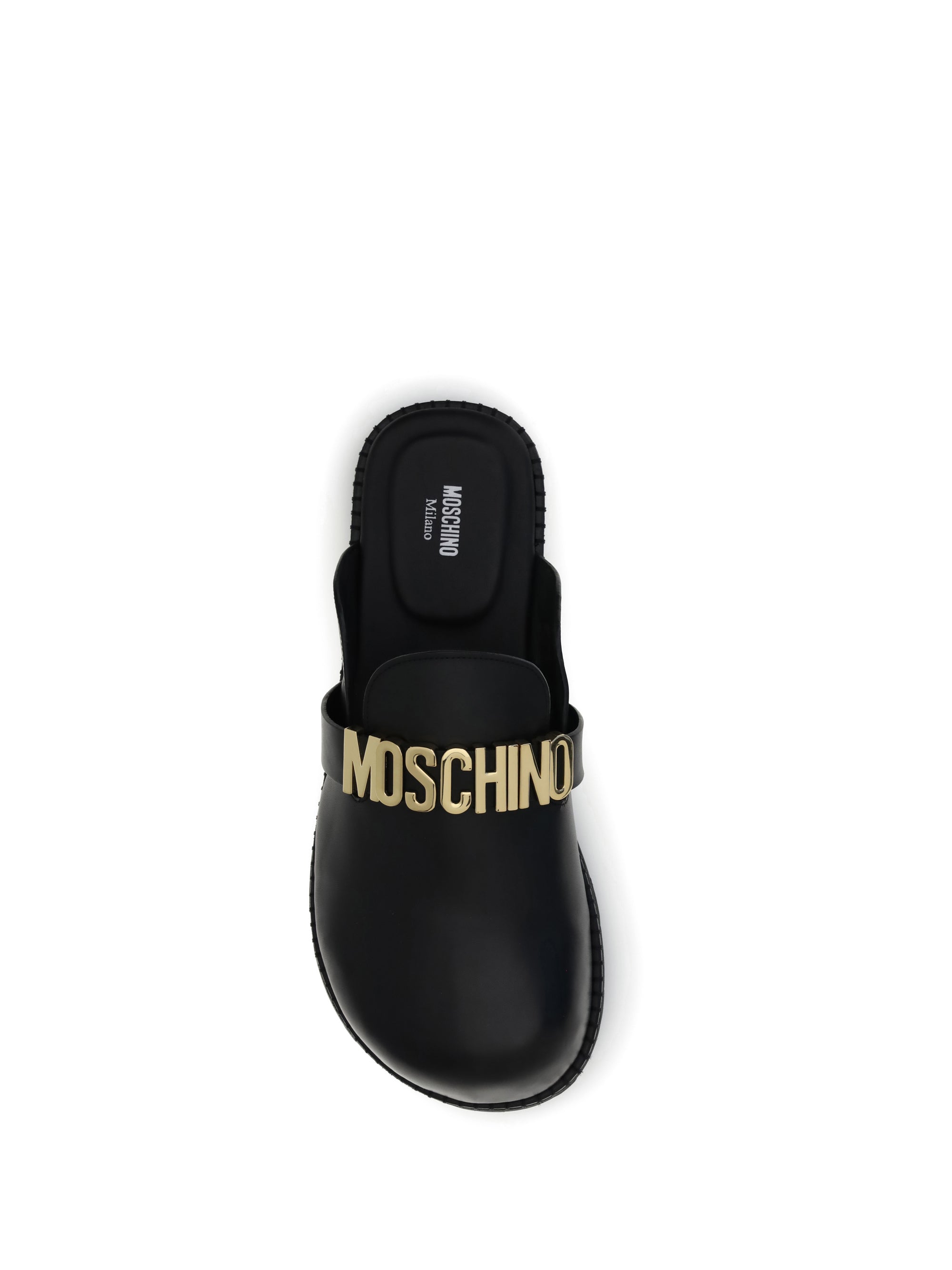 MOSCHINO 40 logo mules