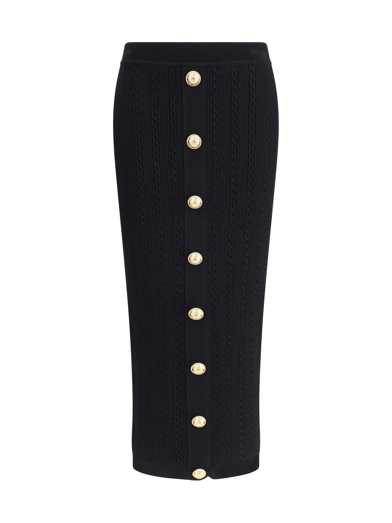 BALMAIN 36 knit midi skirt