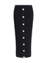 BALMAIN 36 knit midi skirt