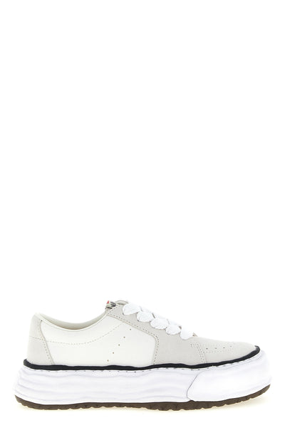 eric sneakers in suede and cotton canvas