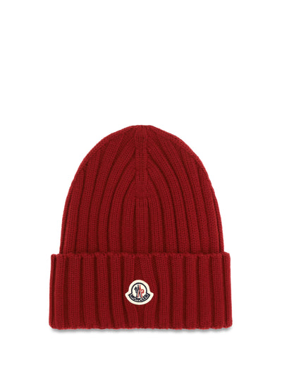 wool beanie with logo