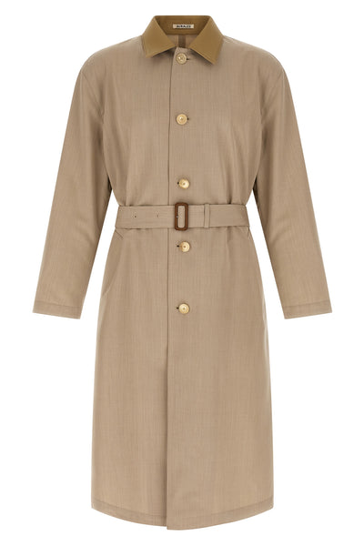 long wool max canvas wool canvas coat made