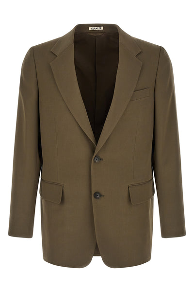 super 140 gabardine blazer woven