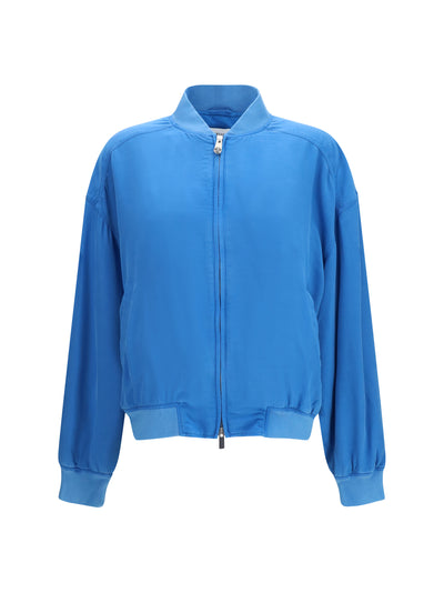 silk zipper jacket
