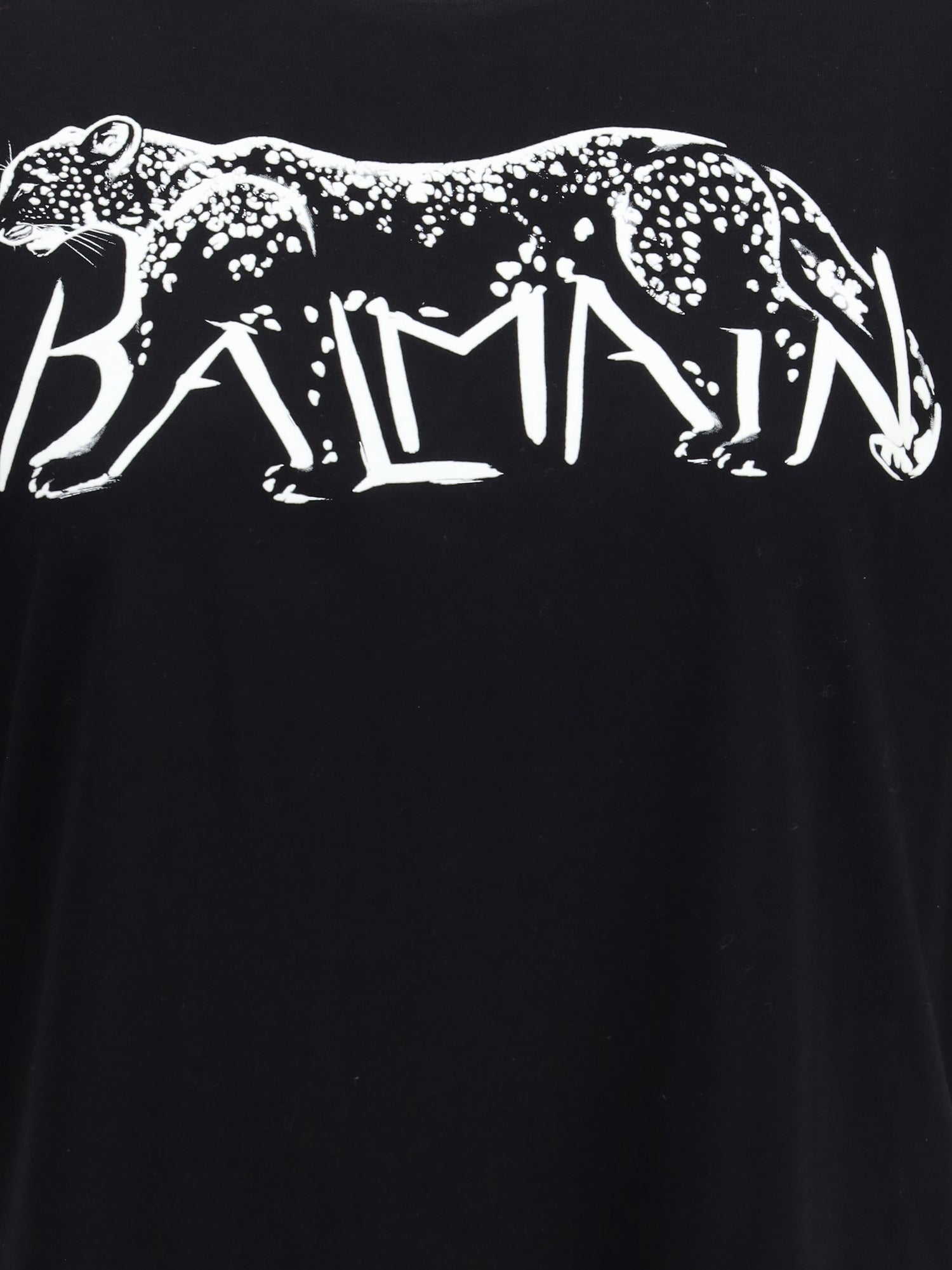 BALMAIN M balmain t-shirt with leopard print