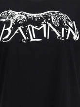 BALMAIN M balmain t-shirt with leopard print