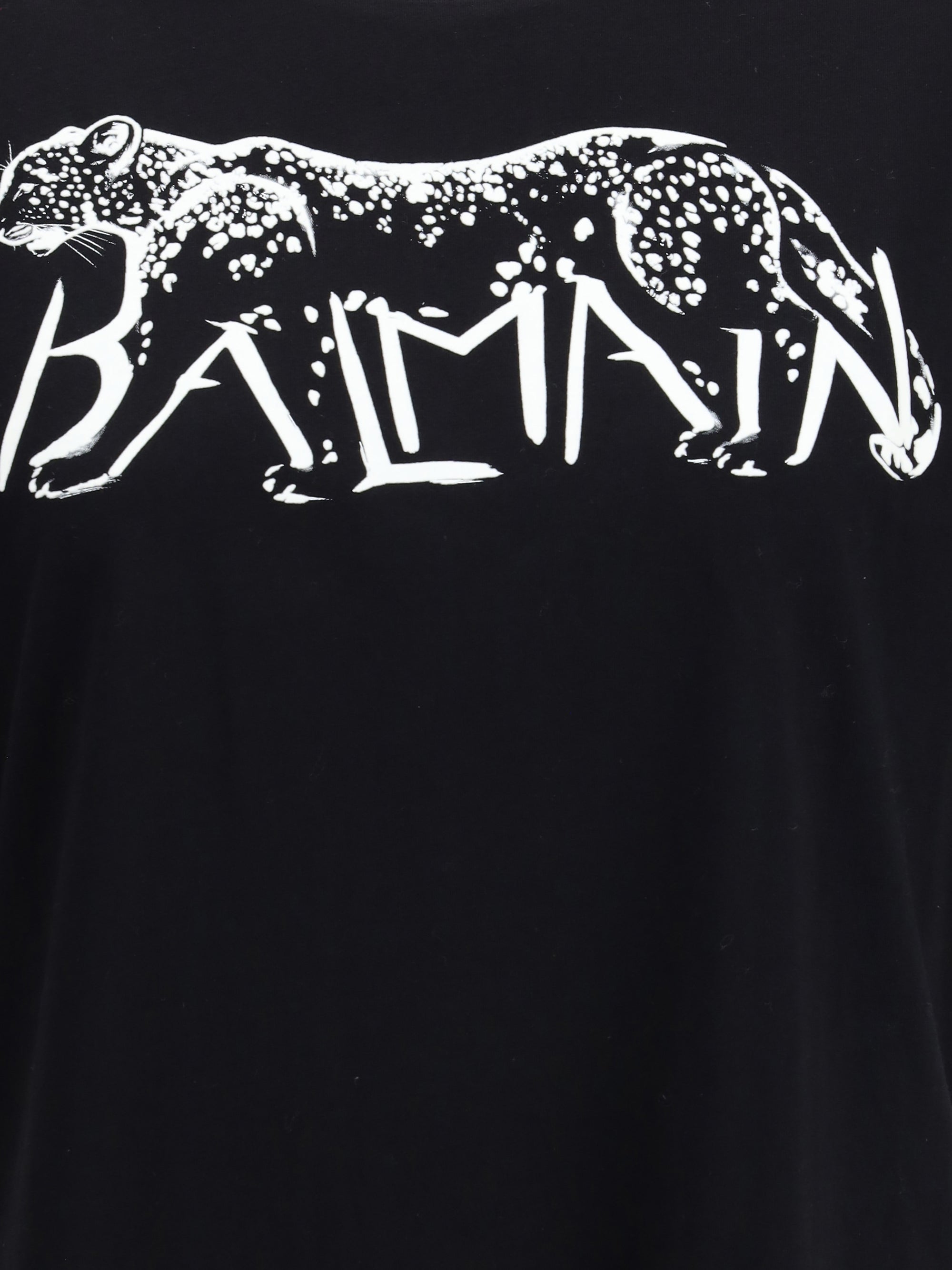 BALMAIN M balmain t-shirt with leopard print