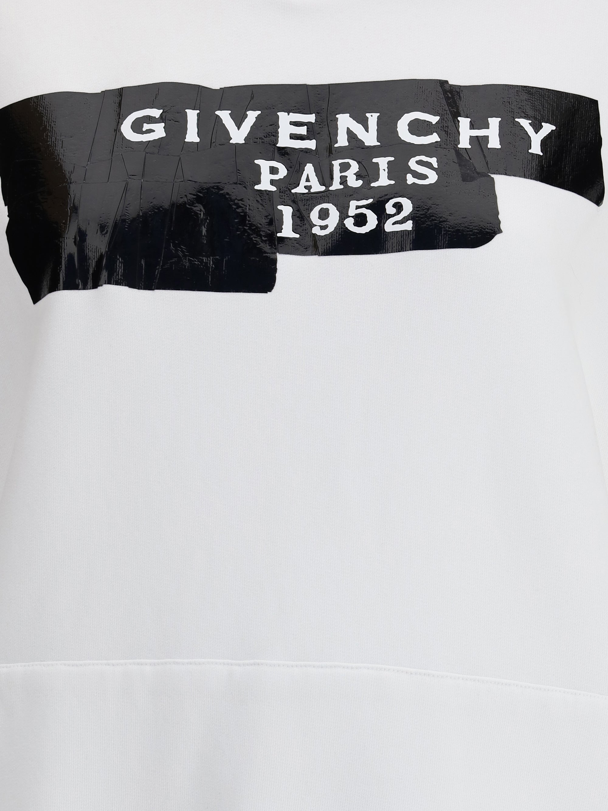 GIVENCHY S gauzy fabric hoodie with givenchy tape