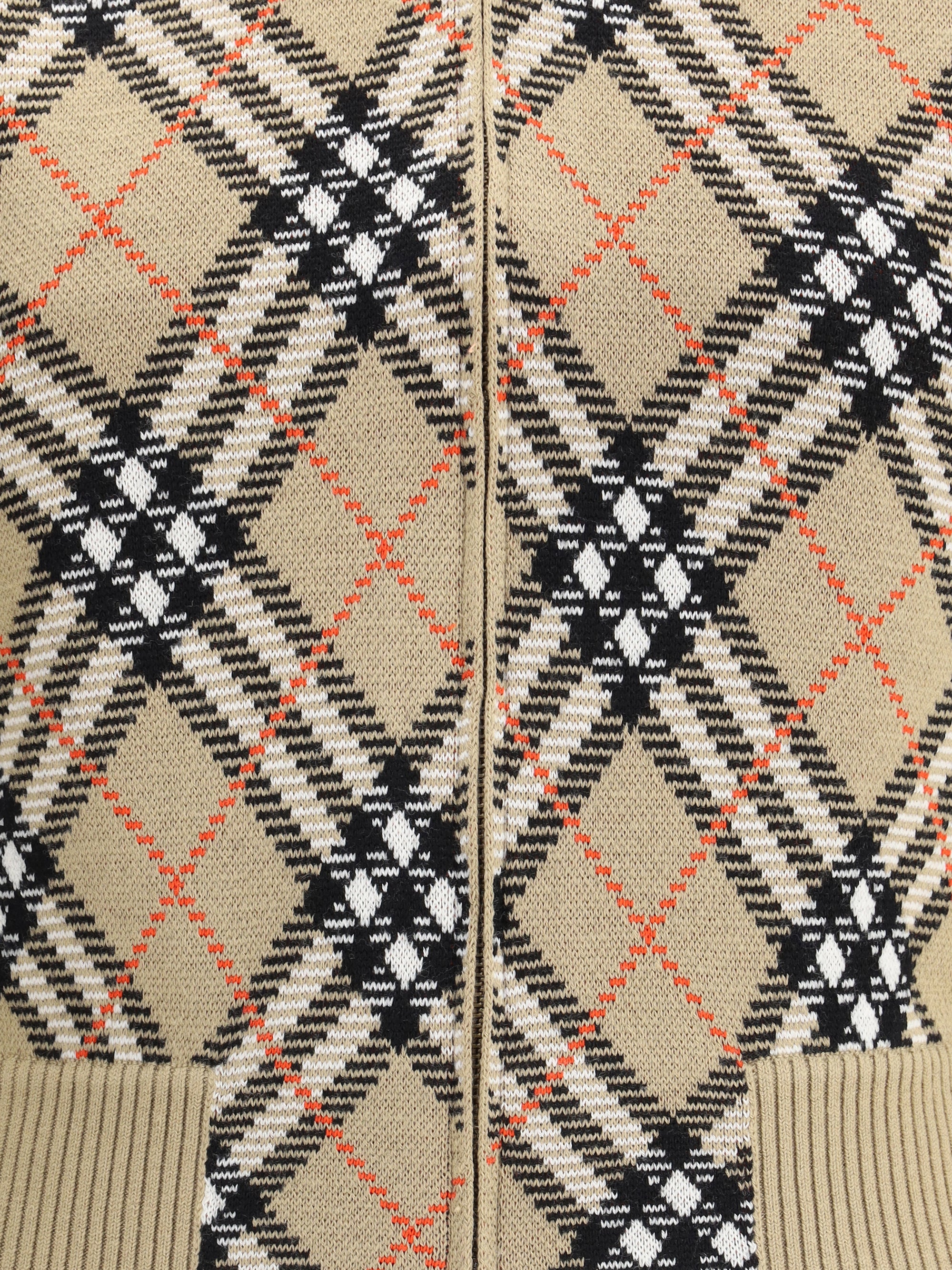 BURBERRY L check cardigan