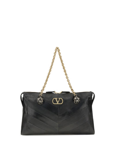 medium panthea chevron patchwork shoulder bag