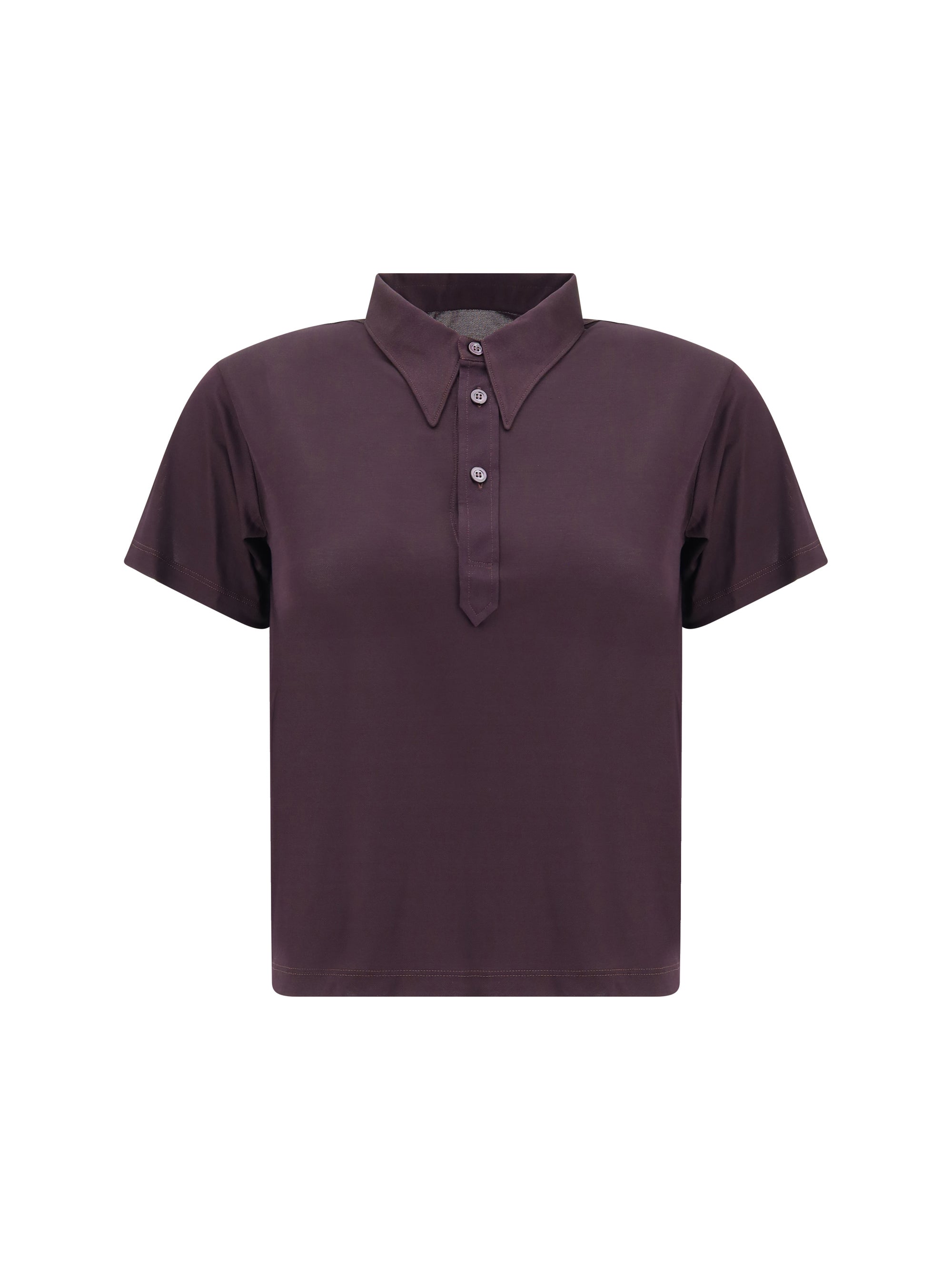 MARGIELA L semi-sheer polo shirt