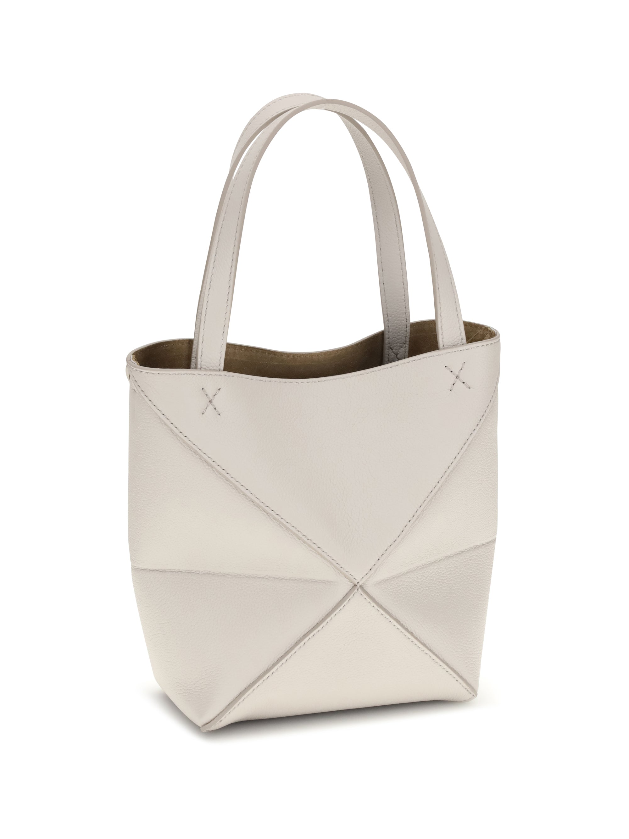 puzzle fold mini tote bag