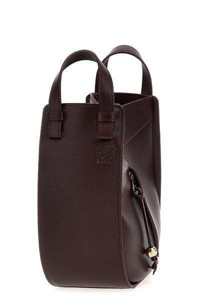 hammock slice crossbody bag in shiny calf leather