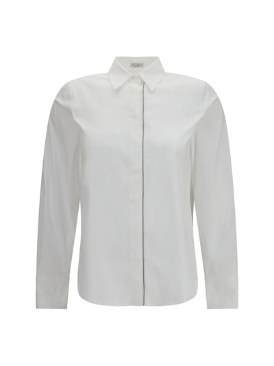 stretch cotton poplin shirt