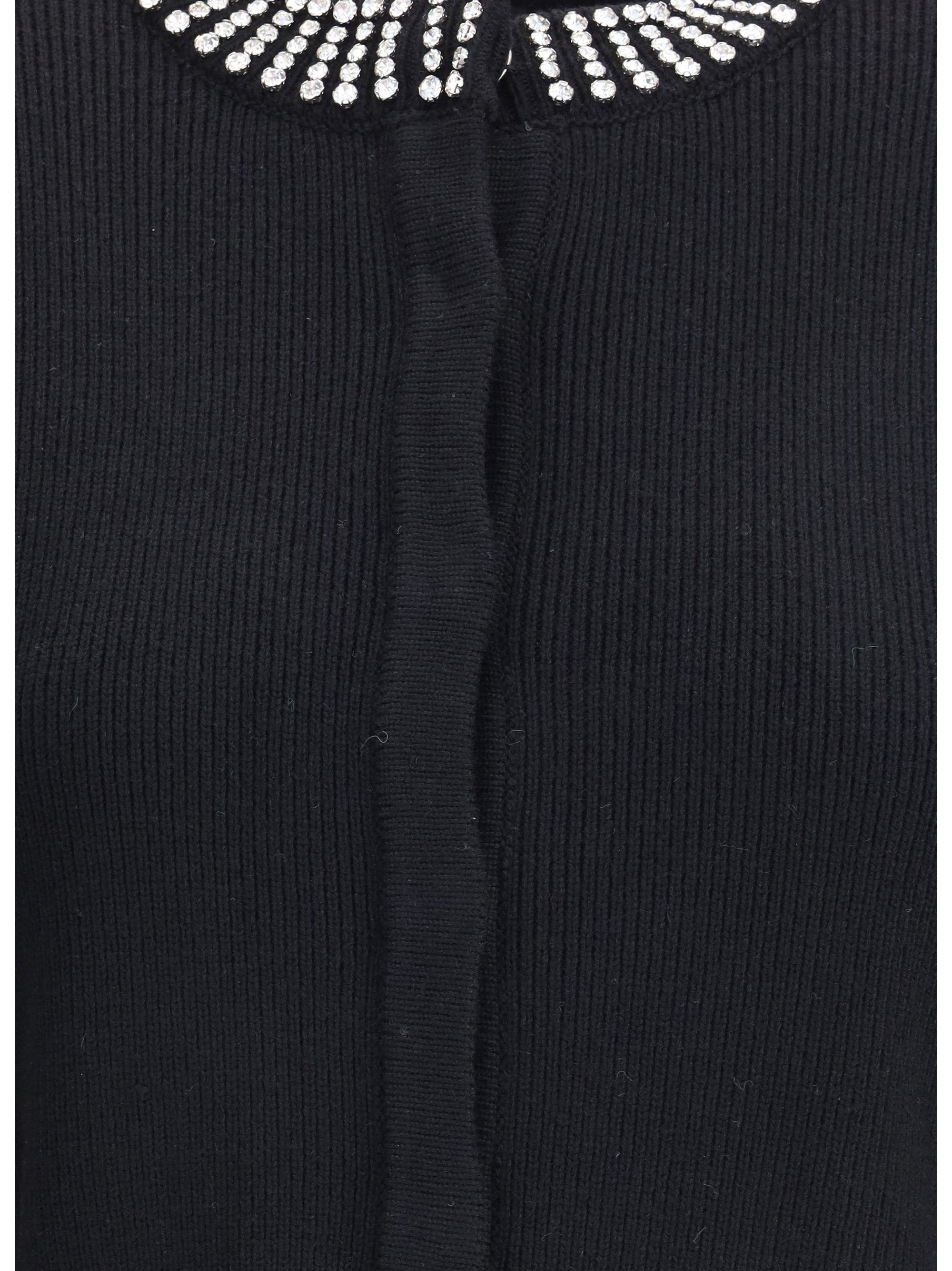 PINKO L rhinestone cardigan