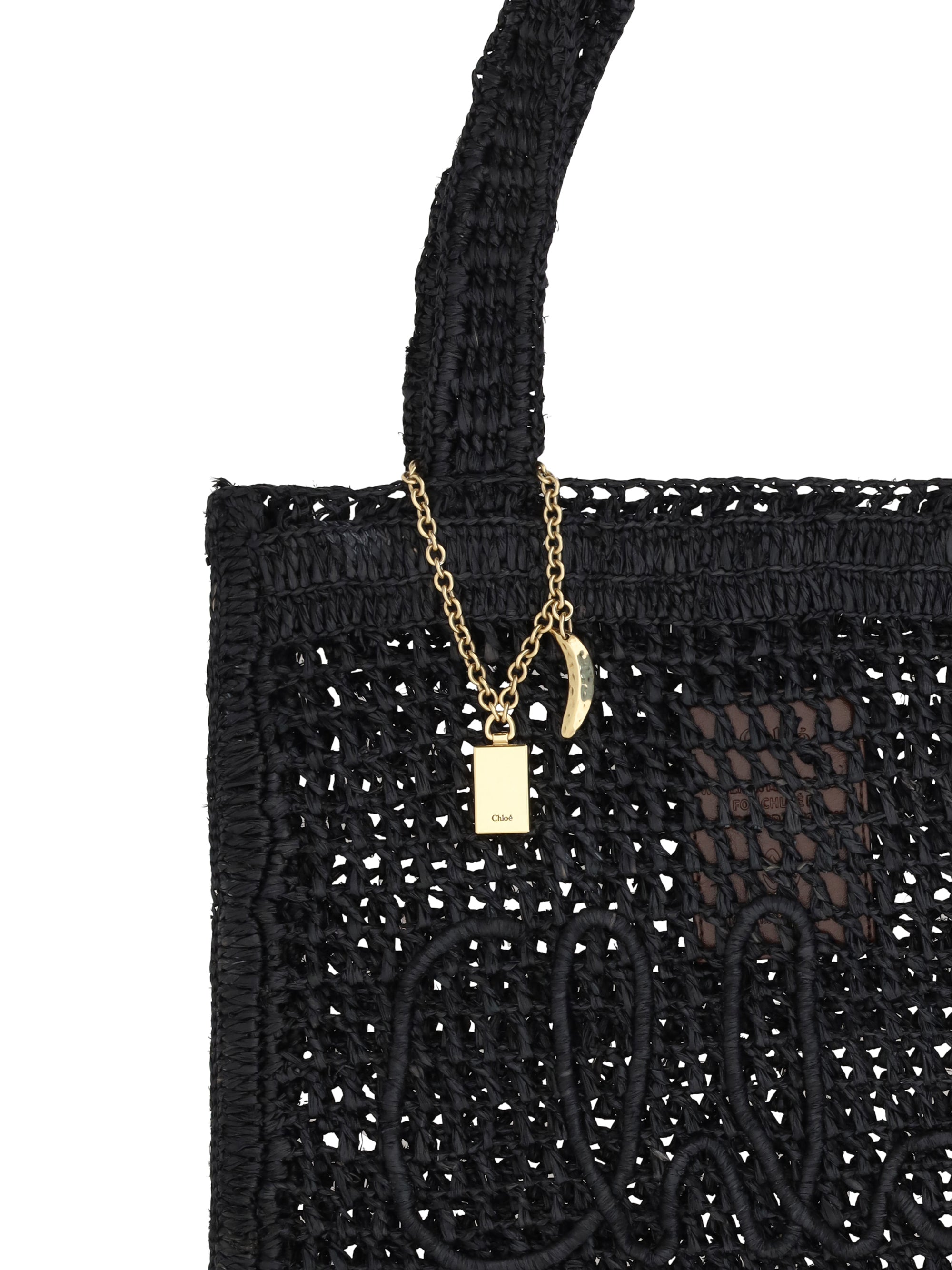 CHLOÉ OS summer banana tote bag