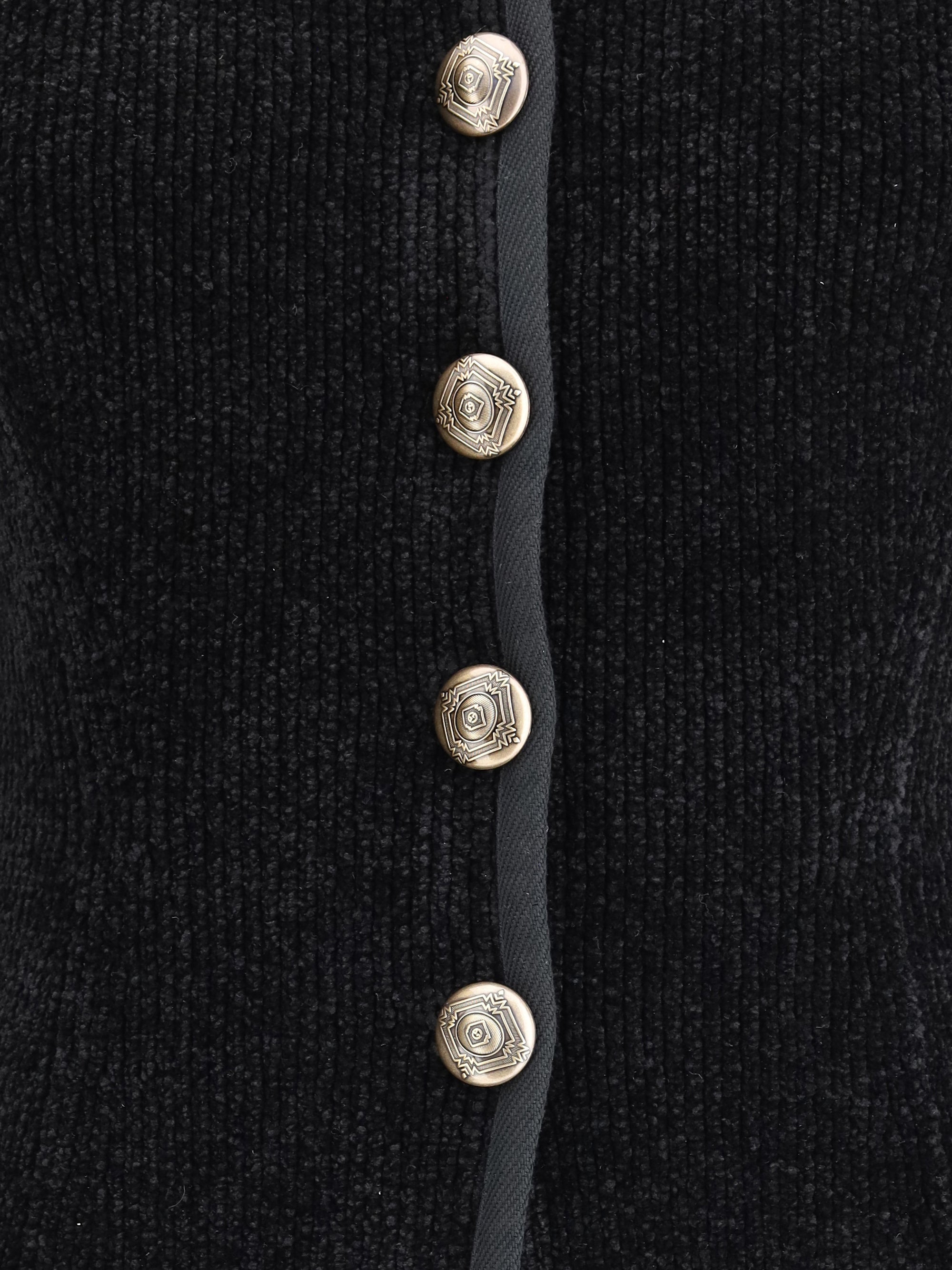 GIORGIO ARMANI 44 silk blazer with decorative metal shank buttons