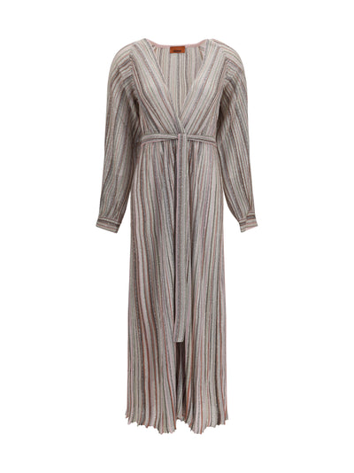 long sequin cardigan dress