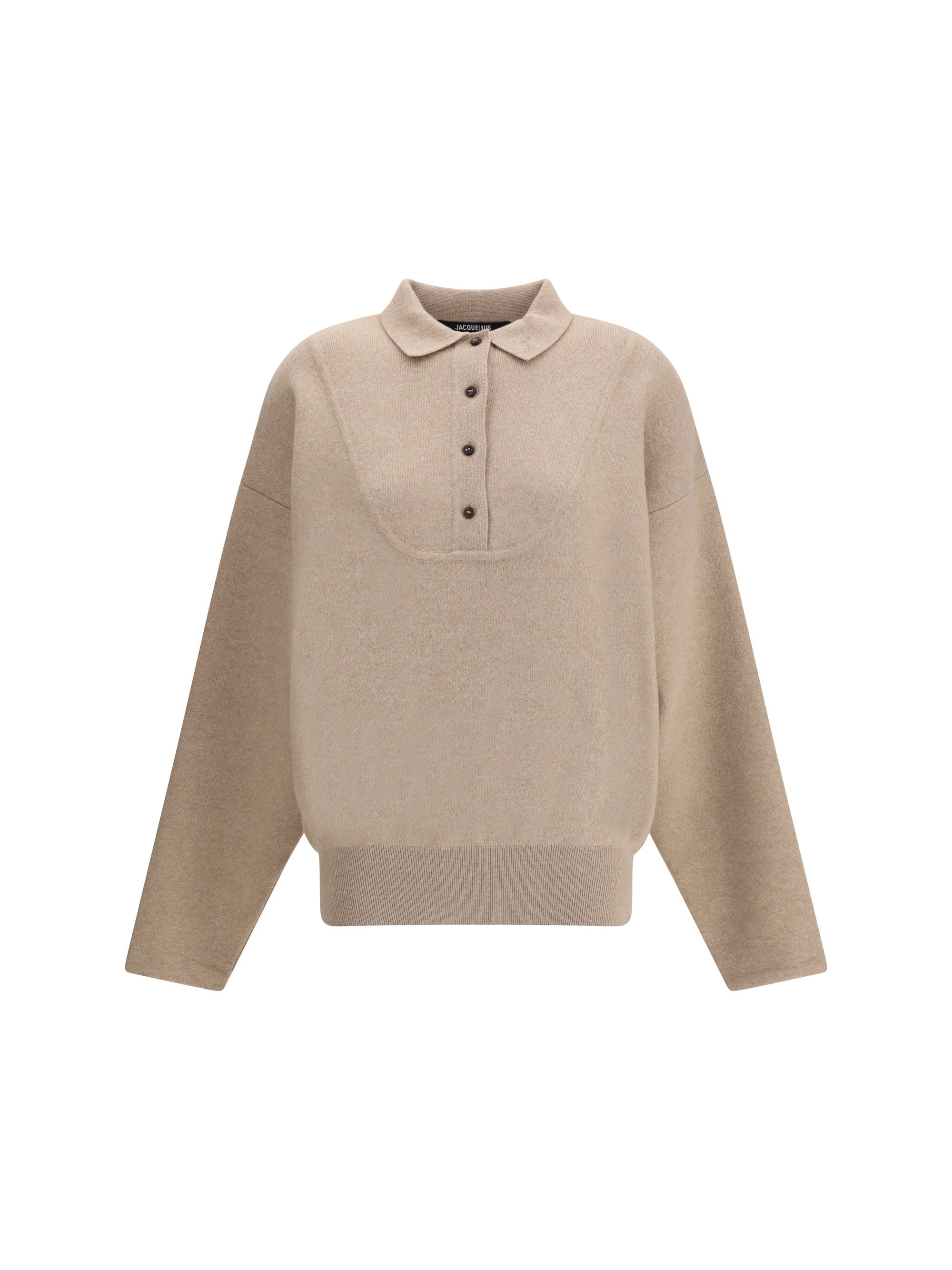 JACQUEMUS 34 polo sweater la maille vareuse pallone