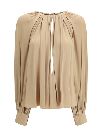 open-back blouse