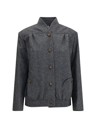 coiba herringbone wool blend jacket