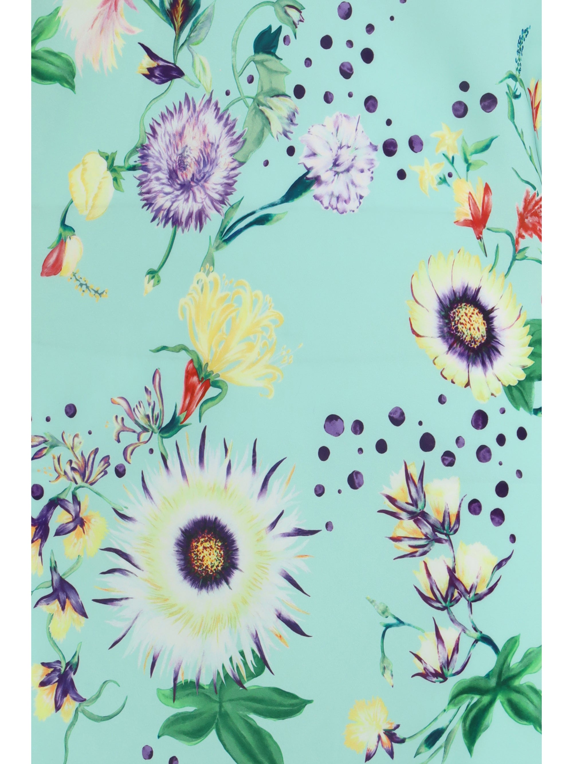 RABANNE 36 chain-detail floral maxi dress