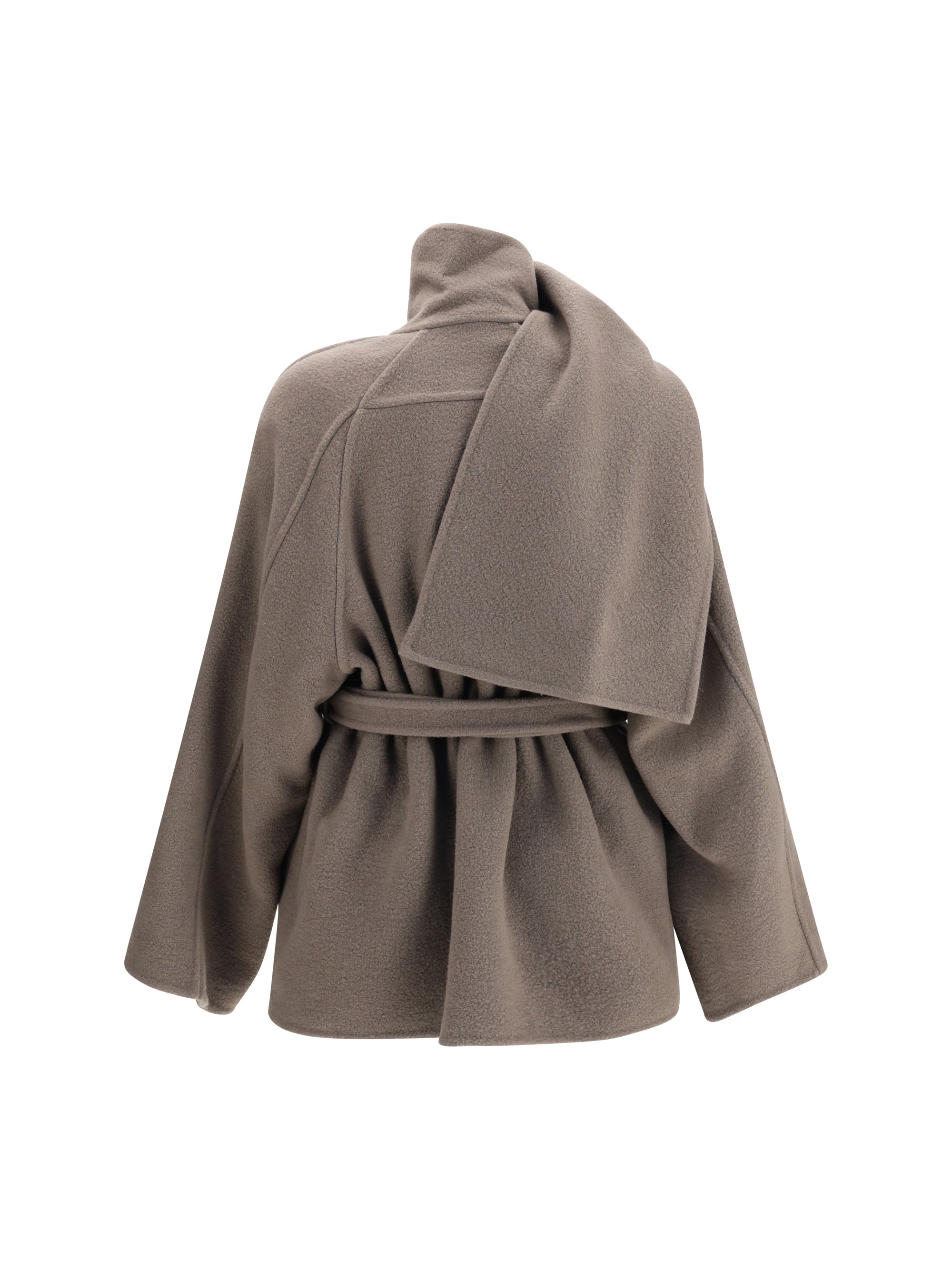 RICK OWENS 40 scarf flight jacket