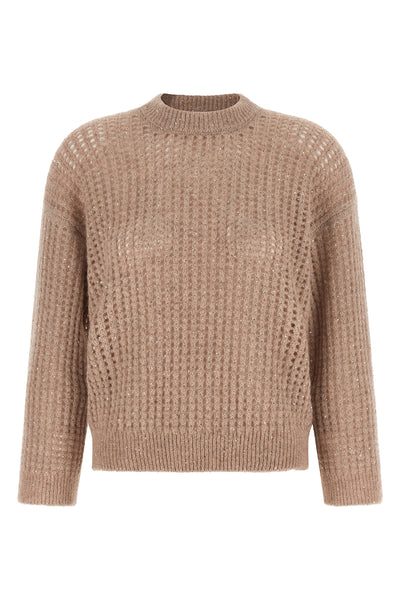 the peserico crew neck sweater redefines the concept of knitwear through a sophi
