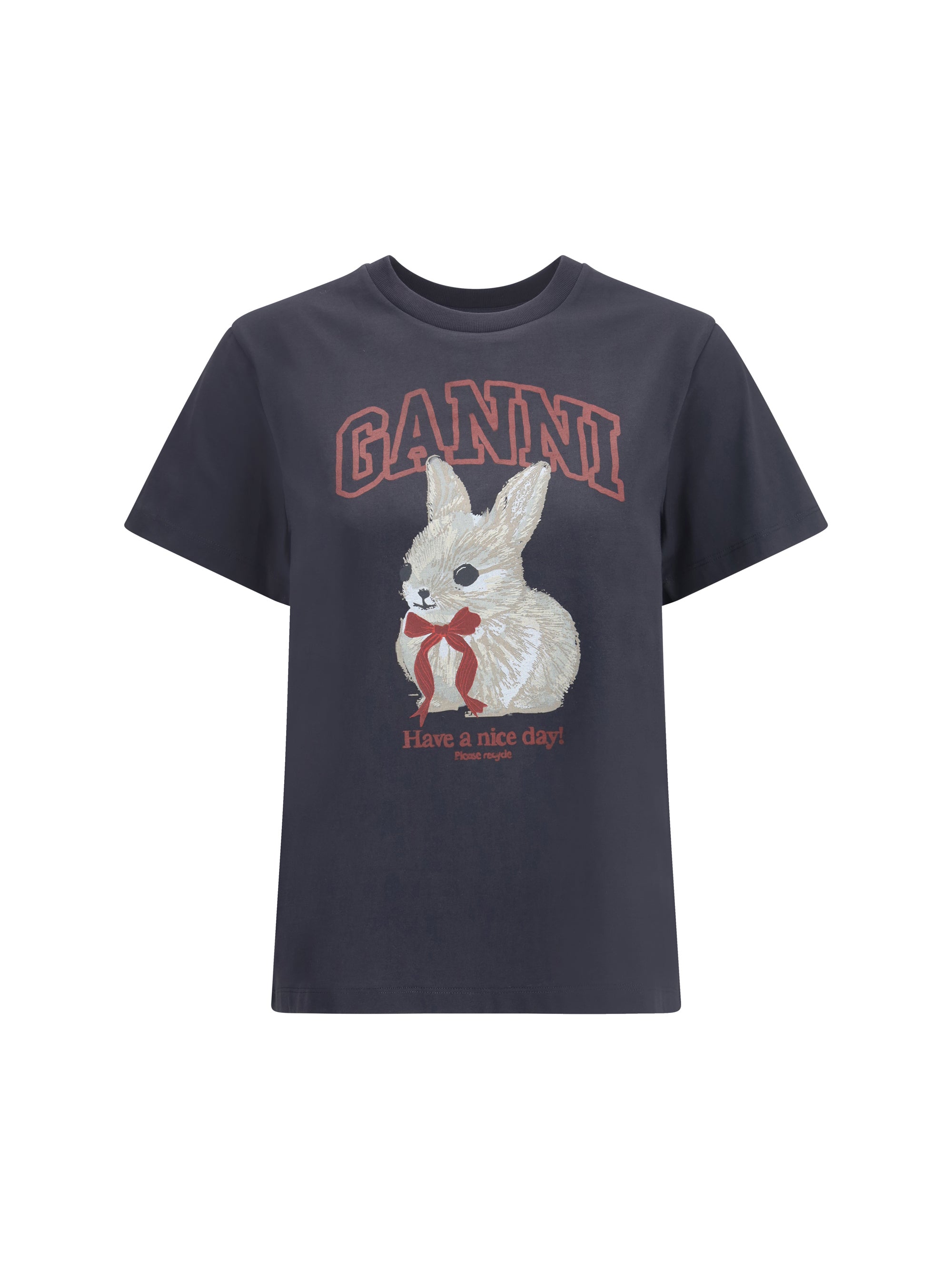 GANNI L bunny t-shirt