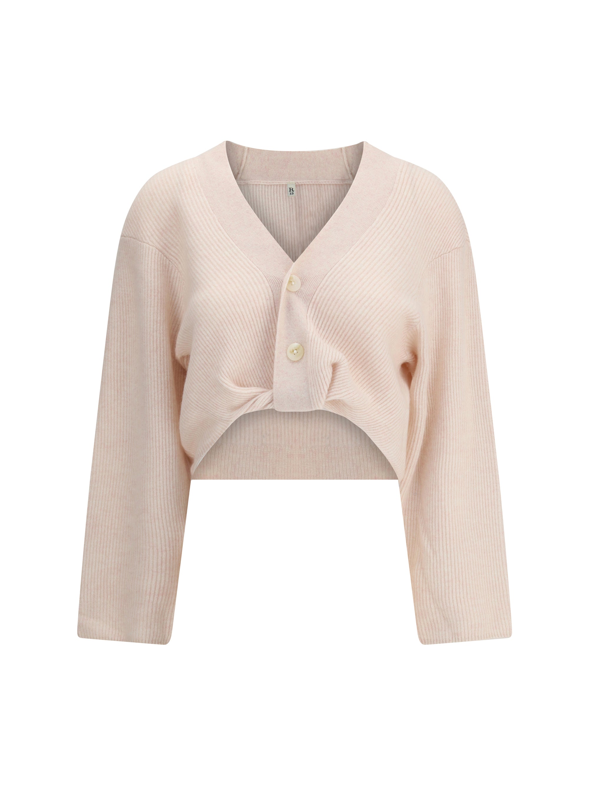 R13 M cashmere draped cardigan