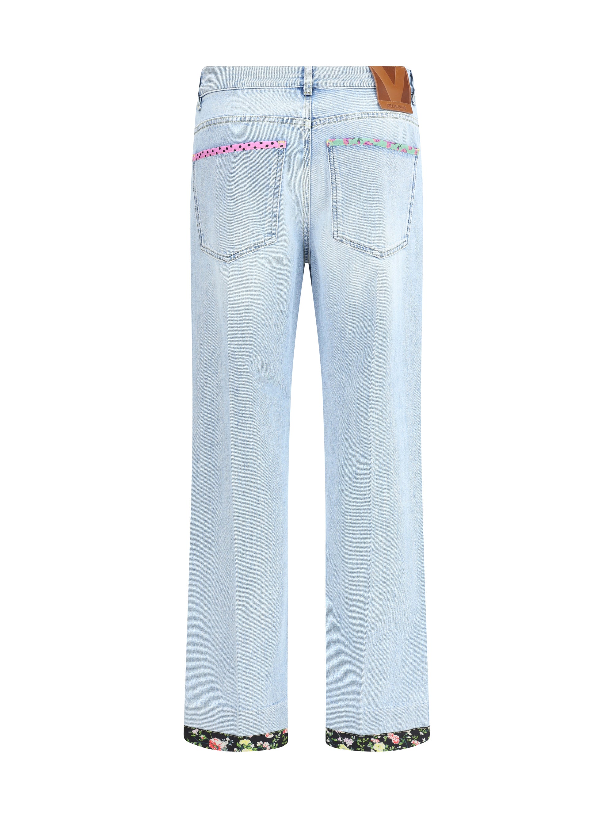 VALENTINO 27 floral edge jeans