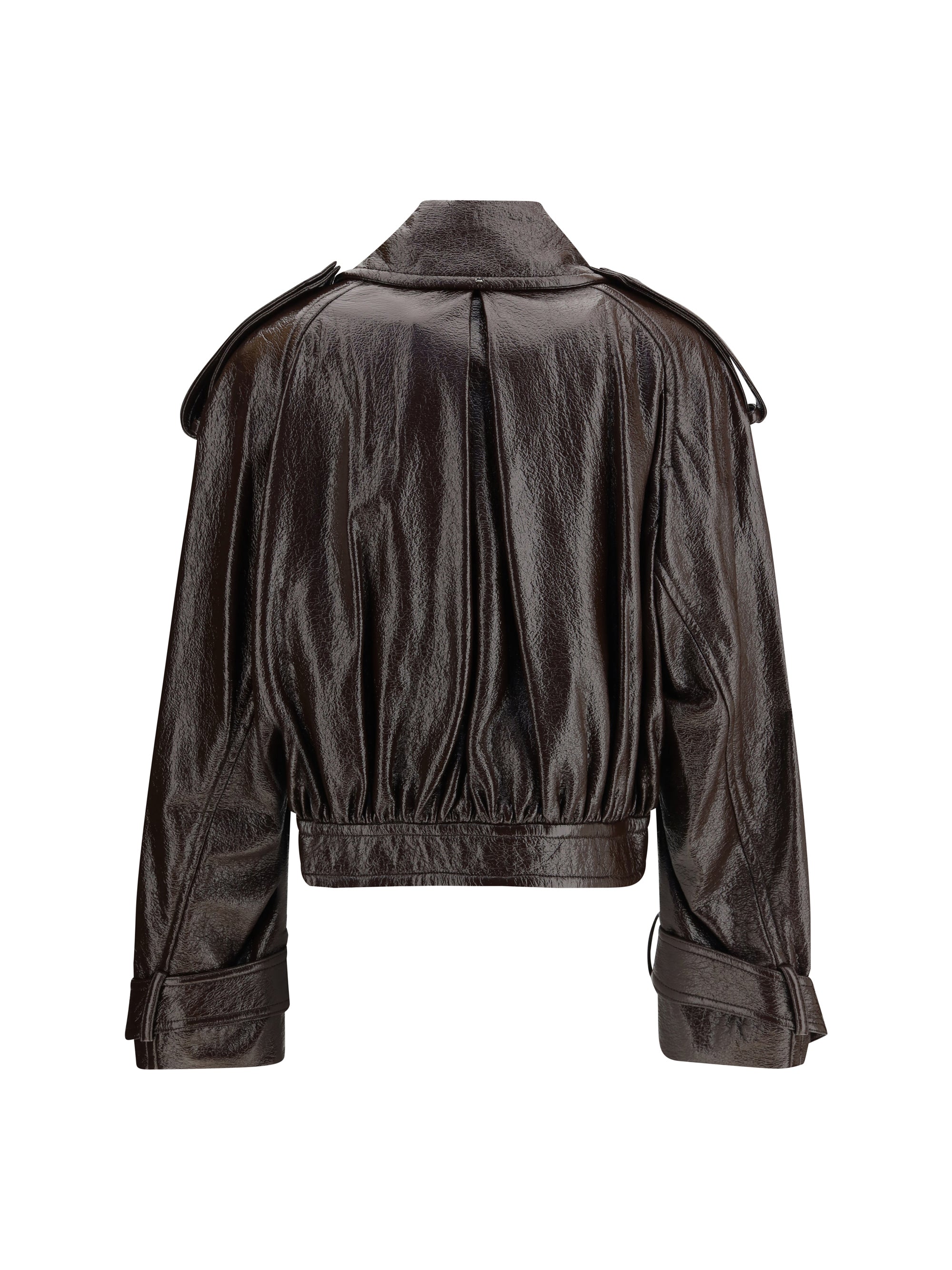 MAX MARA SPORTMAX 40 short hybrid trench coat in coated cotton