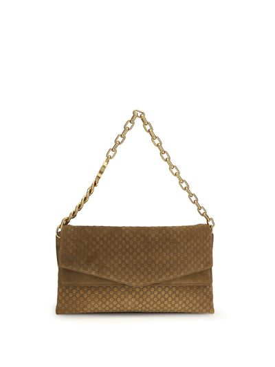 large suede shoulder bag