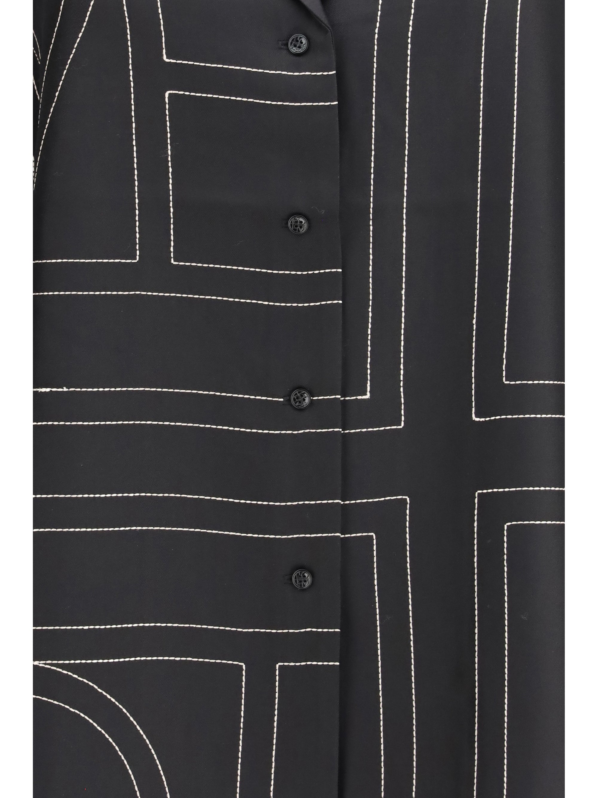 TOTEME 34 silk-twill top